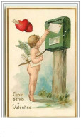 Carte Gaufrée - Cupid Sends A Valentine - Valentine's Day