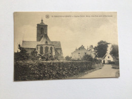 Carte Postale Ancienne   Braine-le-Comte Église Saint Géry, Vue D’un Coin Pittoresque - Braine-le-Comte