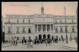 BADAJOZ - Palacio Municipal. ( Ed. Joaquin Sánchez López/ Fototipia Thomas) Carte Postale - Badajoz