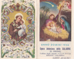 Calendarietto - Anno Domini - Opera Antoniana Delle Calabrie - D.orione - Collina Degli Angeli - Reggio Calabria - Anno - Small : 1941-60