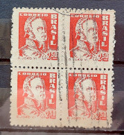 Brazil Regular Stamp RHM 501 Great Granddaughter Dom Joao VI 1951 Circulated Block 6 - Usados