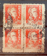 Brazil Regular Stamp RHM 501 Great Granddaughter Dom Joao VI 1951 Circulated Block 4 - Gebruikt
