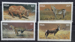 Südafrika 1976 Wildlebende Säugetiere Mi 500/03** - Ongebruikt