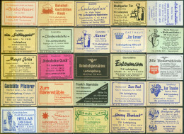 25 Alte Zündholzschachteletiketten - Gasthausetiketten Aus Deutschland #643 - Boites D'allumettes - Etiquettes