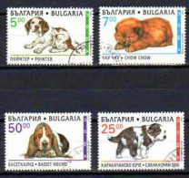 Bulgarie 1997 Chiens (8) Yvert N° 3704 à 3707 Oblitérés Used - Used Stamps