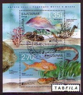 BULGARIA - 2024 - Europa-CEPT - Marine Flora And Fauna - Bl Used - Gebruikt