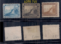 NICARAGUA 1862 Yv 1/2 NUEVOS IN GOMA (160 EUROS DE CATALOGO) - Nicaragua