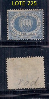 SAINT-MARIN 1877/90 Yv 3A NEUF SANS CAOUTCHOUC (catalogue 150 Euros) - Unused Stamps