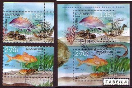 BULGARIA - 2024 - Europa-CEPT - Marine Flora And Fauna - 2v + Bl Used - Used Stamps