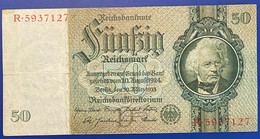 Billet De 50 Reichsmark D’Allemagne …. Vendu En L’état - 50 Mark