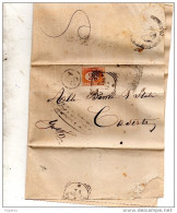 1896   LETTERA CON ANNULLO  CASERTA  DENTELLATURA SPOSTATA - Postage Due