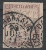 COTE IVOIRE - TAXE 26  EMISS GALES 1F BRUN CACHET A DATE DABAKALA COTE 140 EUR - Used Stamps
