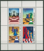 Jugoslawien 1990 Schach-Olympiade Block 38 Postfrisch (C93489) - Blocks & Kleinbögen