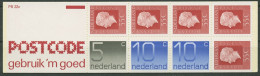 Niederlande 1976 Königin Juliana Markenheftchen Postcode MH 23 Postfr. (C95999) - Markenheftchen Und Rollen