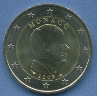 Monaco 2 Euro 2009 Fürst Albert II., St Lose In Kapsel (m5770) - Mónaco