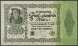 Dt. Reich 50000 Mark 1922, DEU-90a Serie A, Leicht Gebraucht (K1426) - 50000 Mark