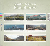 2016 South Africa Biospheres Birds **Nibble Bottom Left** SILVER Miniature Sheet Of 6 MNH - Nuevos