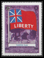 USA UNITED STATES OF AMERICA 1941 PAUL H. HELMS TAUNTON  FLAG VIGNETTE CINDERELLA Reklamemarke MNH**  LIBERTY  - Erinnofilie