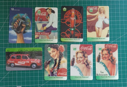 COCA COLA COKE PRE PAID PHONECARDS MIX - Te Identificeren