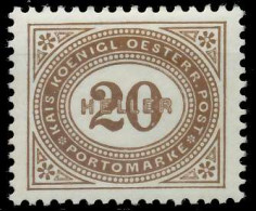 ÖSTERREICH PORTOMARKEN 1900 Nr 31A Postfrisch X7429EA - Taxe