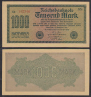 Ro 75d 1000 Mark 1922 Pick 76i UNC (1) WZ Dornen 6-stellig FZ: NN Serie Sb - Altri & Non Classificati