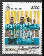 2022 Argentina Deporte Futbol Copa Del Mundo- Argentina Campeon 1v - Oblitérés