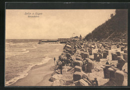 AK Sellin A. Rügen, Strandleben Mit Körben  - Sellin