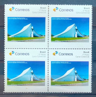 PB 15 Brazil Personalized Stamp Church Militar Peace Of Queen Religion Brasilia 2015 Block Of 4 - Personnalisés