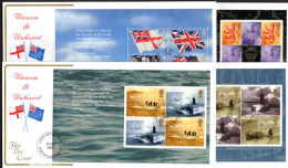 2001 Unseen And Unheard Prestige Booklet First Day Covers, Rosyth Postmarks. - 2001-2010 Decimal Issues