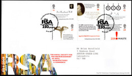 2004 Royal Society Of Arts First Day Cover. - 2001-2010 Dezimalausgaben