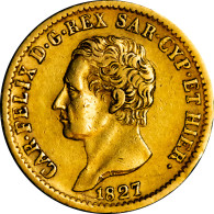 Royaume De Sardaigne - 20 Lire Charles Félix 1827 Turin - Italian Piedmont-Sardinia-Savoie