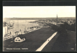 AK Travemünde, Yachthafen, Deich  - Lübeck-Travemuende