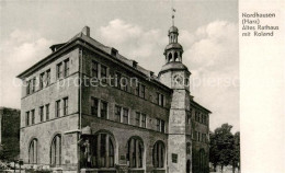 73833572 Nordhausen  Harz Altes Rathaus Mit Roland  - Nordhausen