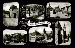 73833357 Feuchtwangen Rothenburger Tor Kreuzgang Marktplatz Tuermemotiv Rathaus  - Feuchtwangen