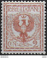 1901 Italia VE III 2c. Red Brown Aquila Bc MNH Sassone N. 69 - Autres & Non Classés