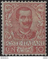 1901 Italia VE III 10c. Carminio Bc MNH Sassone N. 71 - Autres & Non Classés