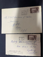 23-5-2024 (6 Z 4A) Australia Older Cover - Posted 1958 (to Tax Office) 2 Covers (Broken Hill Mining) - Briefe U. Dokumente