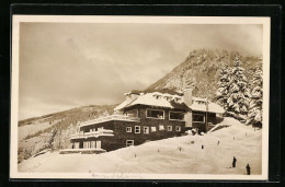 AK Hindelang-Bad-Oberdorf /Allgäu, Hotel-Pension Alpenhof Im Schnee  - Hindelang
