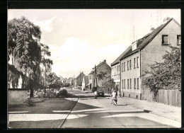 AK Muldenstein /Kr. Bitterfeld, Mopedfahrer In Der Jessnitzer Strasse  - Bitterfeld