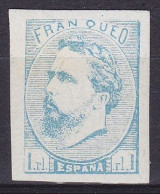 Espagne - Provinces Basques Et Navarre N°1 1r Bleu Clair Don Carlos 1873 - Carlistas