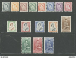 1953-59 NEW ZEALAND - Stanley Gibbons N. 723-36 - Elisabetta II A Cavallo - MNH** - Otros & Sin Clasificación