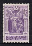 NEW ZEALAND 1920 VICTORY " 6d PURPLE ANGELS " STAMP MLH. - Unused Stamps