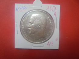 LOUIS-NAPOLEON BONAPARTE 5 FRANCS 1852 "A" Argent (A.4) - 5 Francs
