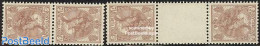 Netherlands 1924 Definitives Tete Beche 2 Pairs, Mint NH - Ungebraucht
