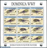 Dominica 1994 WWF, Insects M/s, Mint NH, Nature - Insects - World Wildlife Fund (WWF) - Dominicaine (République)