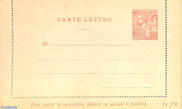 Monaco 1891 Letter Card 15c, Unused Postal Stationary - Covers & Documents