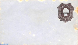 Mauritius 1862 Envelope 9d, CANCELLED Overprint, Spots, Unused Postal Stationary - Maurice (1968-...)
