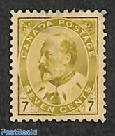 Canada 1903 7c, Yellowolive, Stamp Out Of Set, Unused (hinged) - Neufs