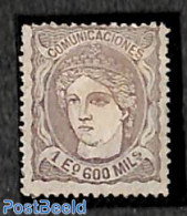Spain 1870 1E600M, MH, Unused (hinged) - Unused Stamps