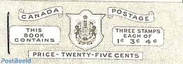 Canada 1953 Definitives Booklet, Mint NH, Stamp Booklets - Ongebruikt